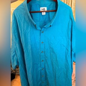 Men’s DXL button up shirt Harbor Bay brand size 6XL
